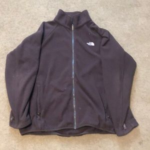 Brown North Face zip up